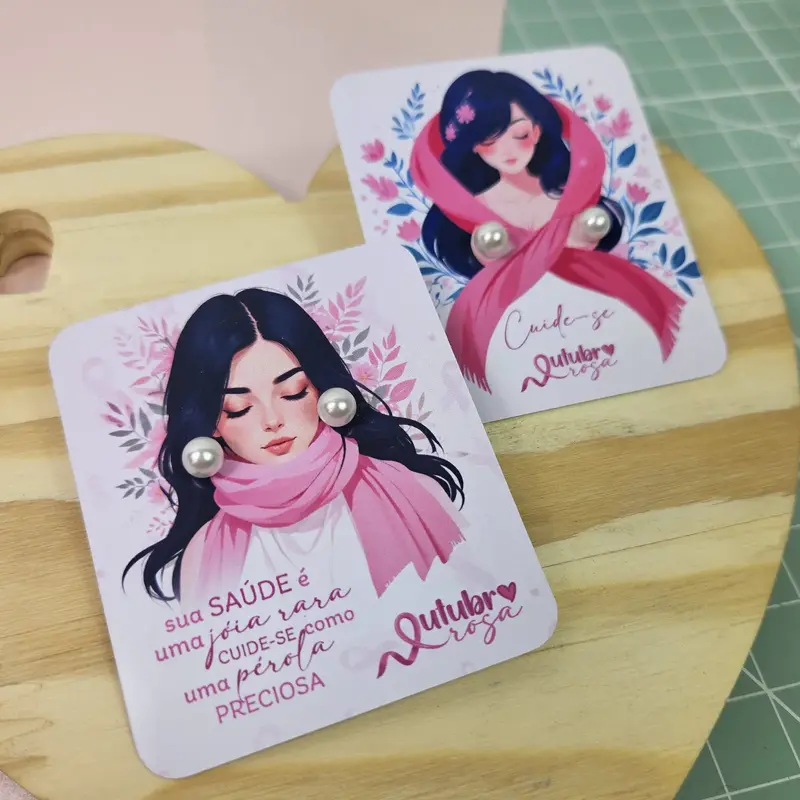 Brinco Pérola | Outubro Rosa