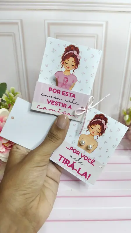 Brinco Pérola | Outubro Rosa